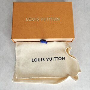 Louis Vuitton Brown/Orange Small Wallet Pouch Box / Sleeve Dustbag 5.5x3.5x1in